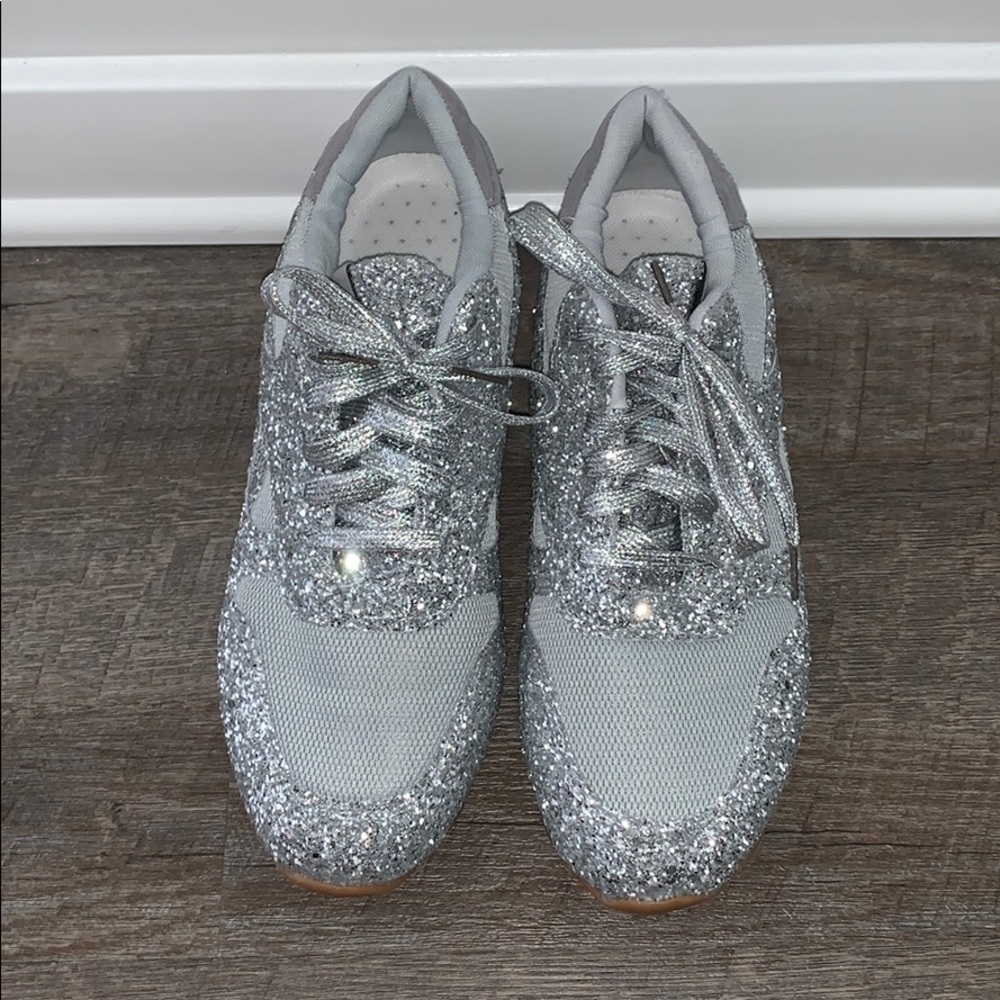 Silver Bling Sneakers